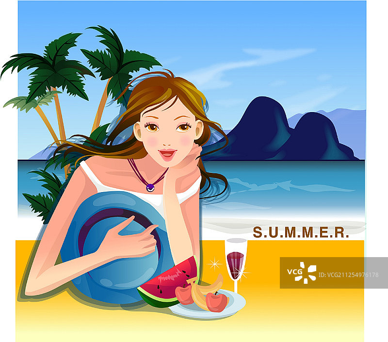 女孩角色图片素材