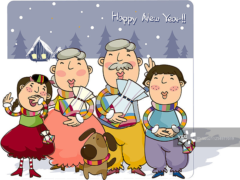 庆祝新的一年图片素材