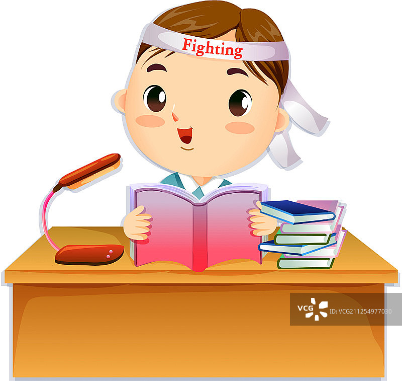 手捧书本的男孩图片素材