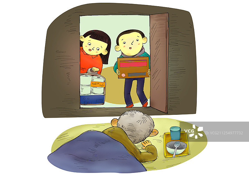 社会公益主题插画图片素材