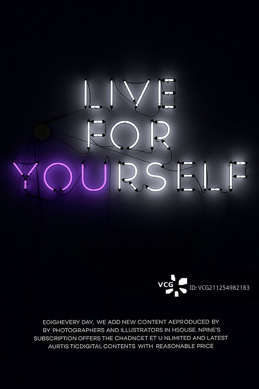 霓虹灯标志图片素材