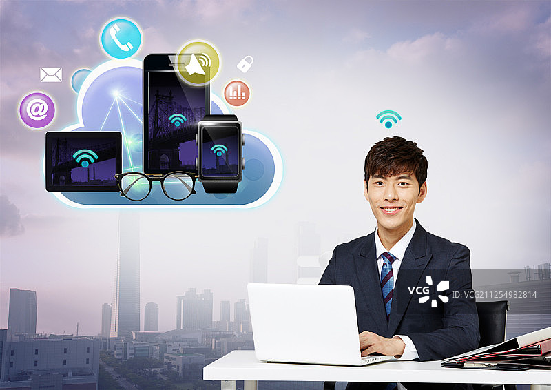 智能科技主题数字合成图像图片素材