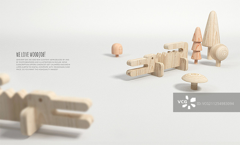 木制积木图片素材