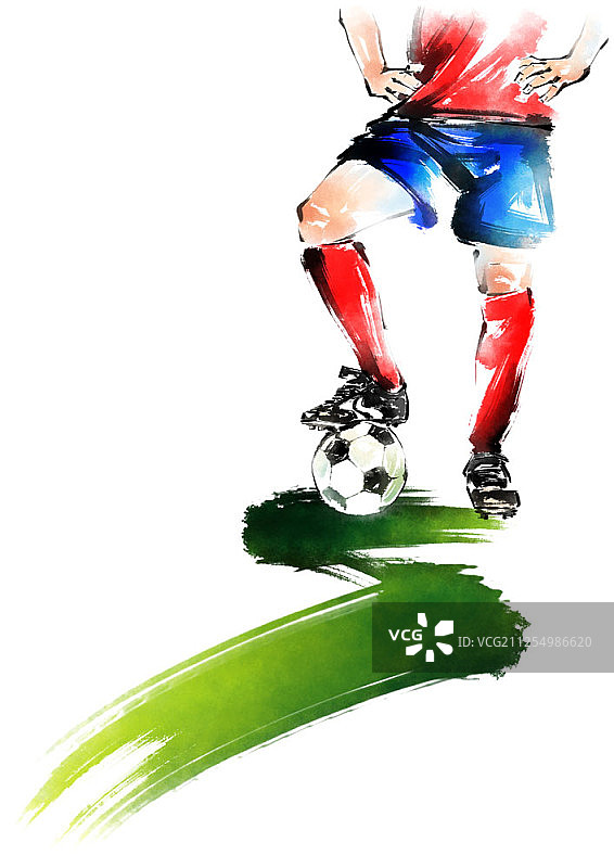 足球主题插画图片素材