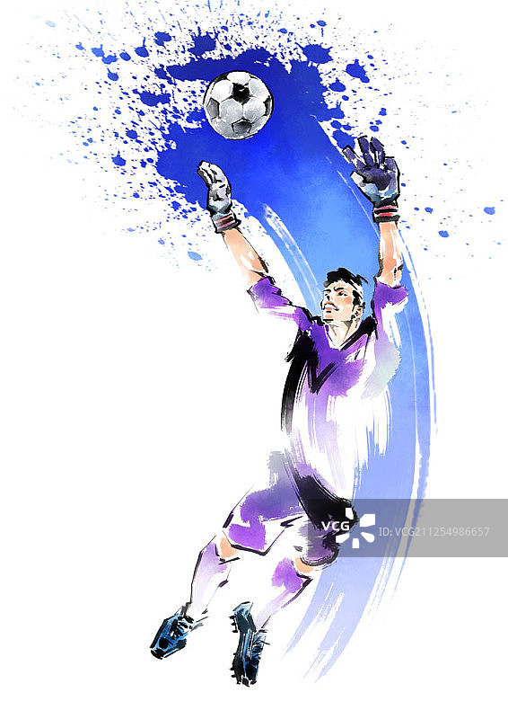 足球主题插画图片素材