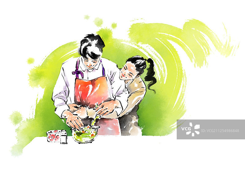 家务主题插画图片素材