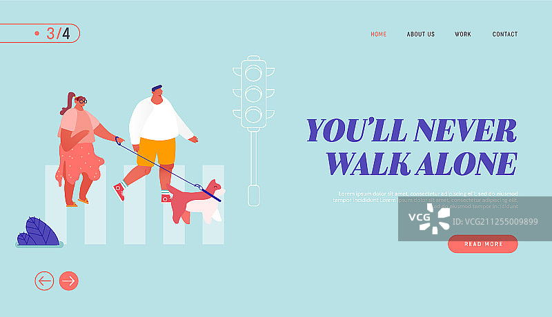 城市街道上过马路的行人图片素材