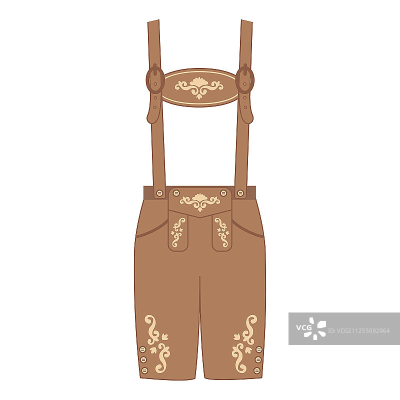 奥地利和巴伐利亚传统皮裤图片素材