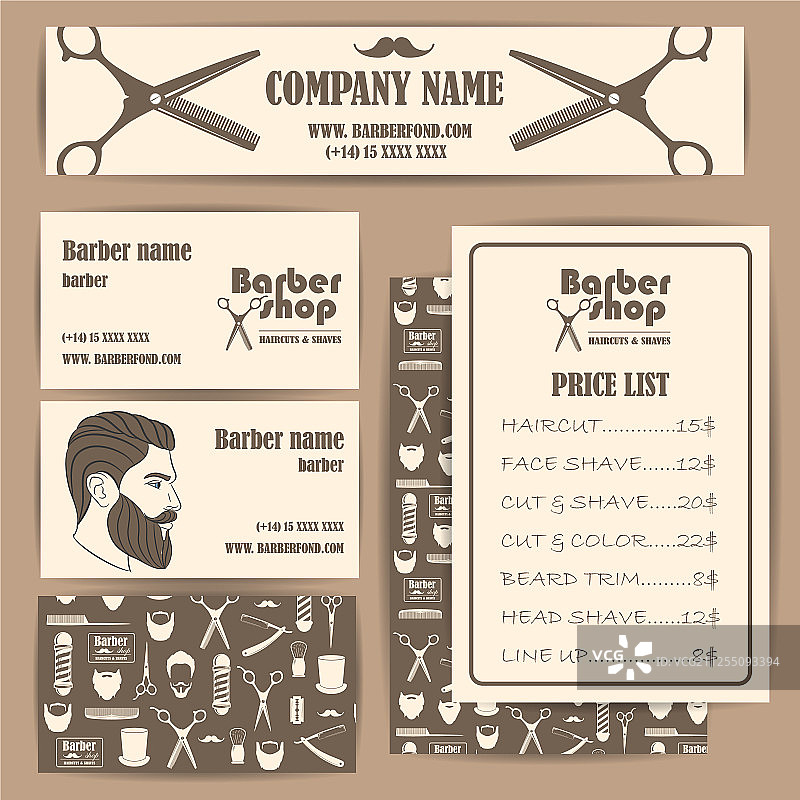 商务名片信息图图片素材