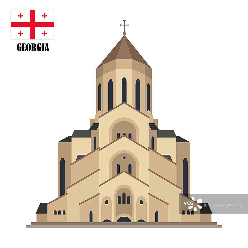 格鲁吉亚第比利斯茨明达·萨梅巴大教堂图片素材