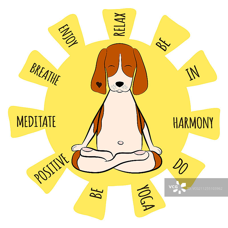 卡通有趣的比格犬图片素材