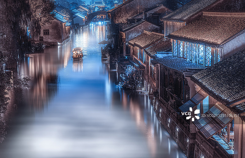 蓝调水乡图片素材