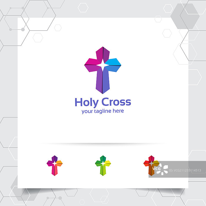 基督教十字架标志设计图片素材