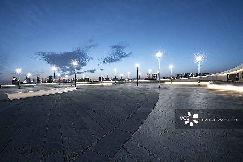 广场夜景图片素材