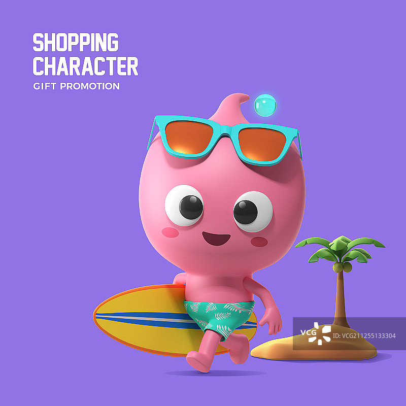 3D购物角色003图片素材