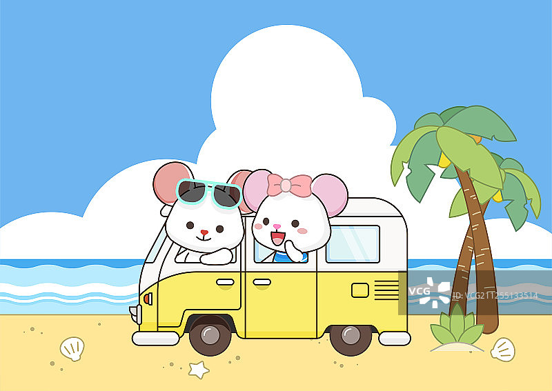 2020新年鼠年节日banner卡片模板图片素材