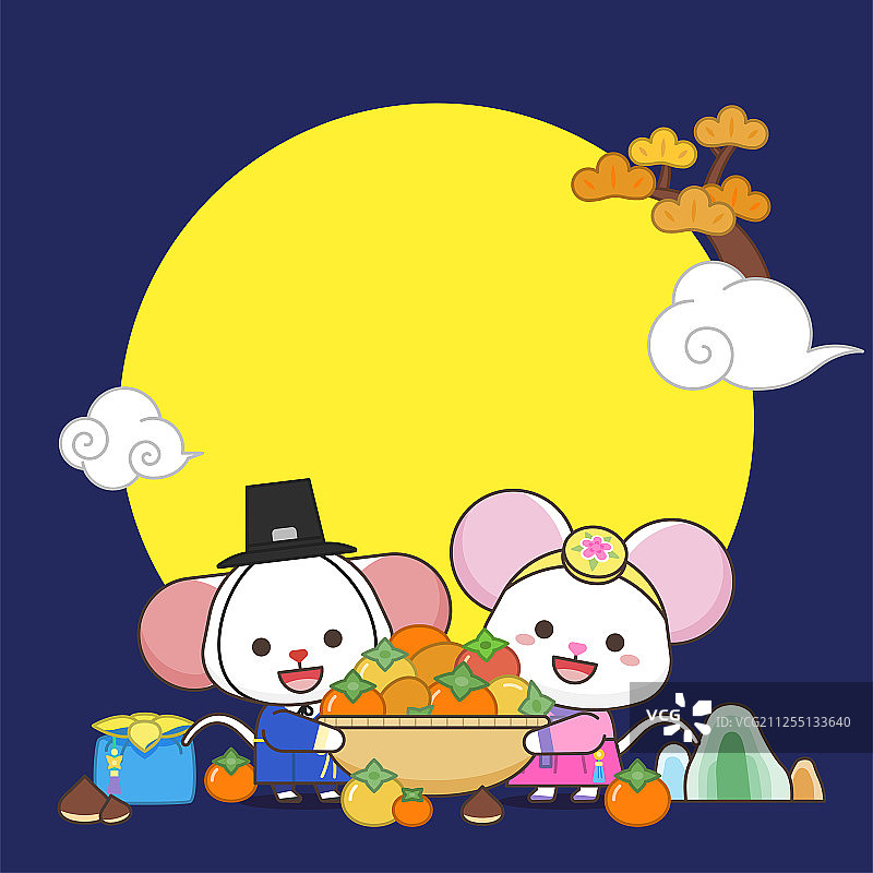 2020新年象征老鼠：节日banner、贺卡模板图片素材