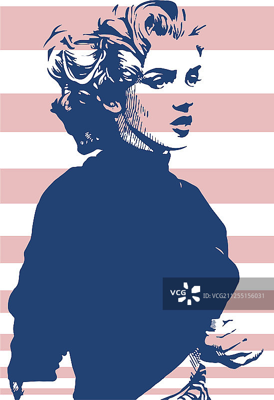 玛丽莲·梦露肖像海报图片素材