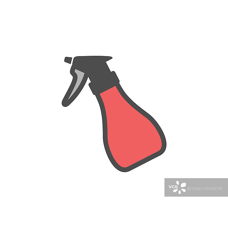 彩色喷涂图标园艺工具图片素材