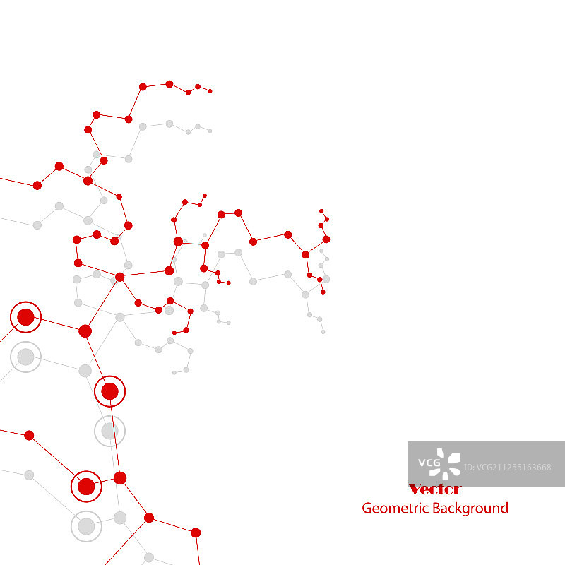 带有连接点的技术抽象背景图片素材