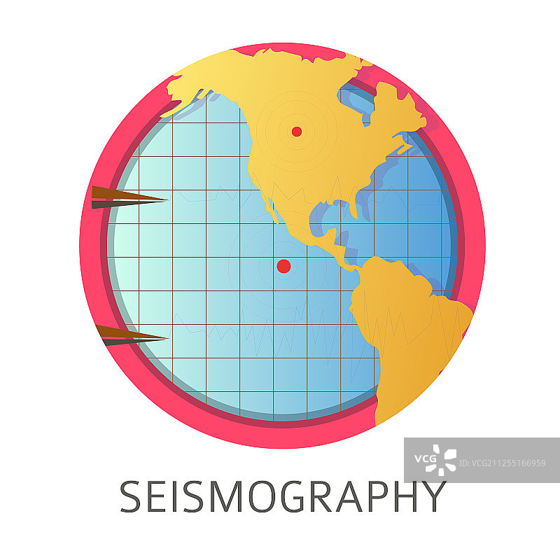 地震学研究主题概念标志图片素材