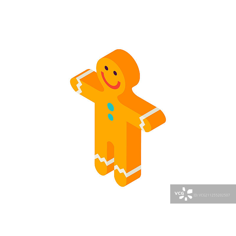2.5D姜饼人模型图片素材