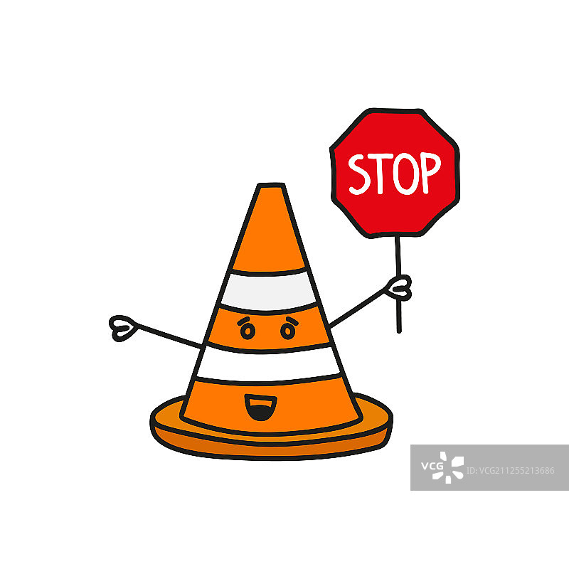 建筑交通锥图片素材