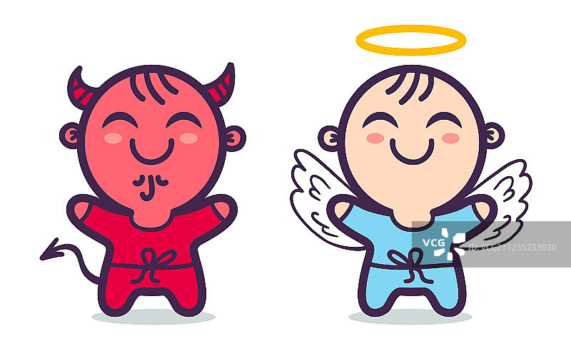 天使与魔鬼图片素材