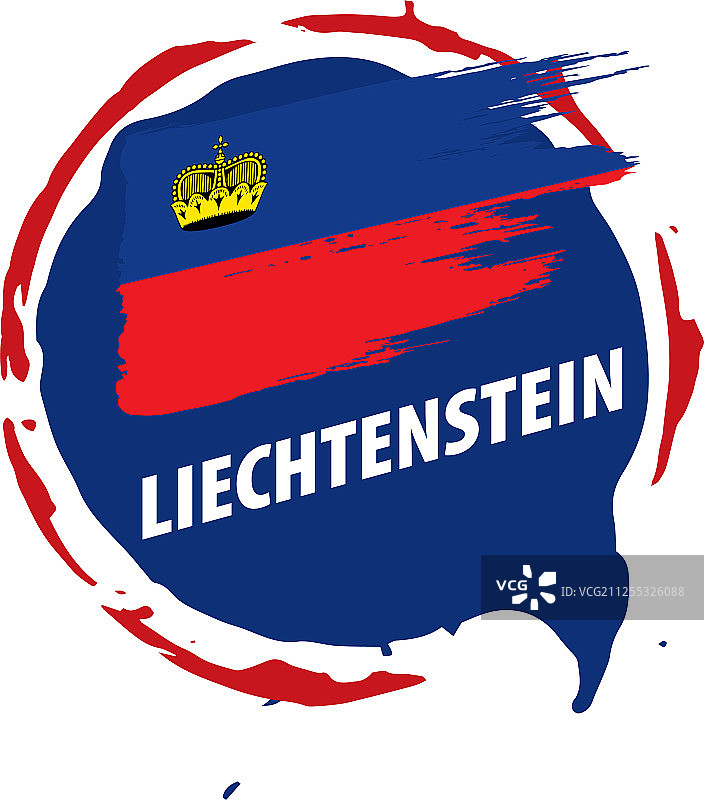 列支敦士登国旗上有白色图片素材