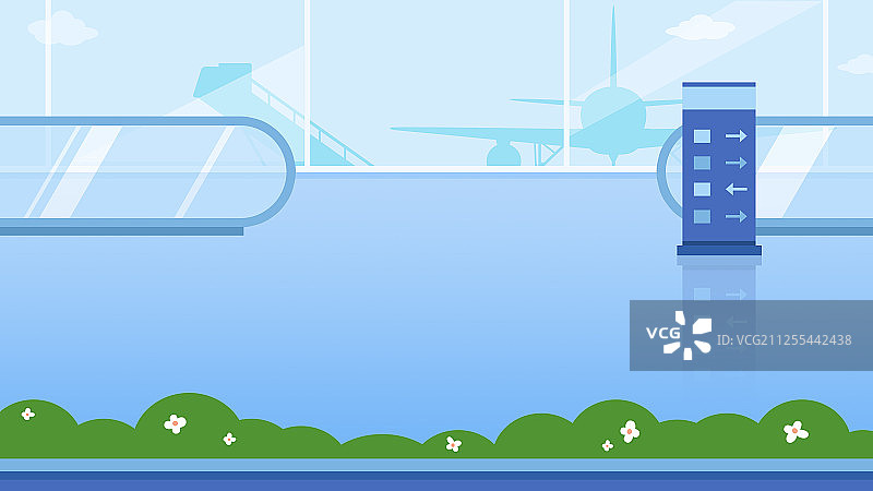 机场无人场景图片素材