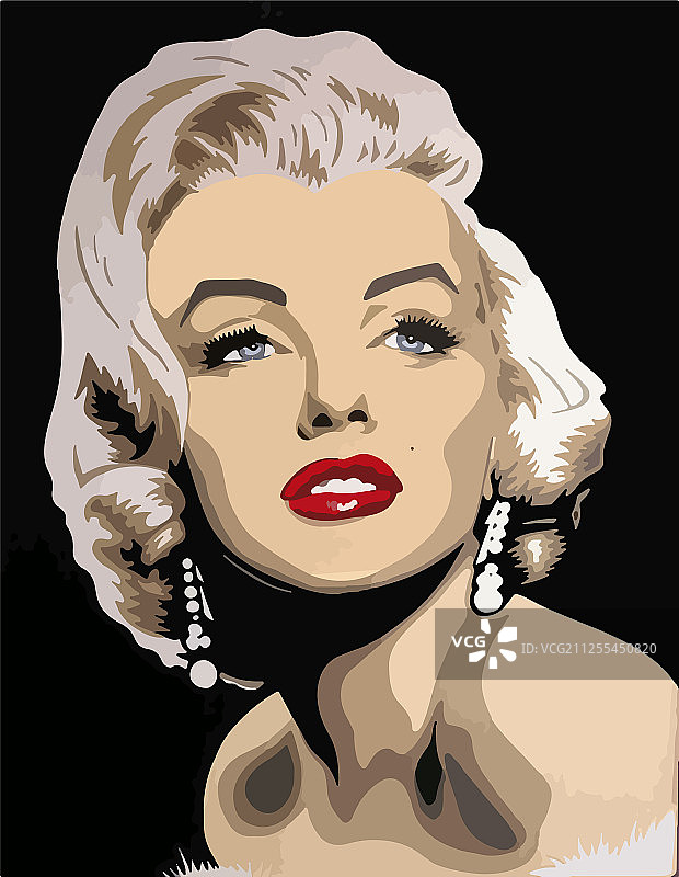 玛丽莲·梦露肖像图片素材