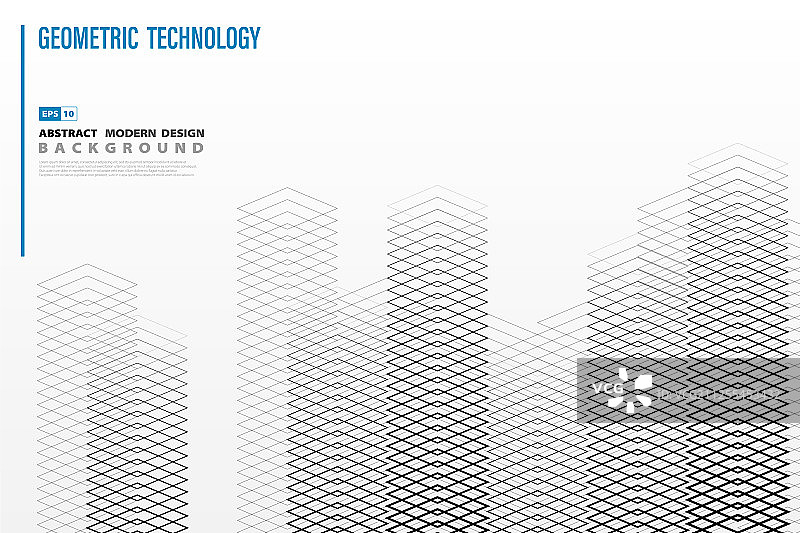 抽象正方形几何建筑线条图案图片素材