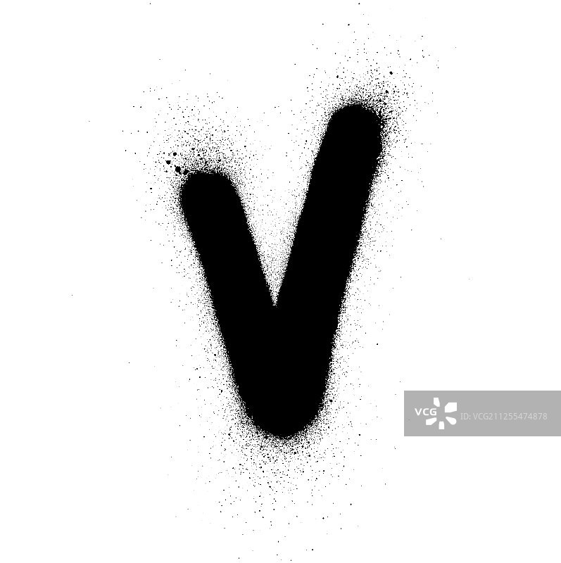 小型脂肪v字体涂鸦图片素材