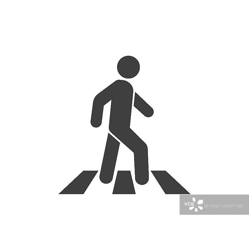 男人人行横道图标图片素材
