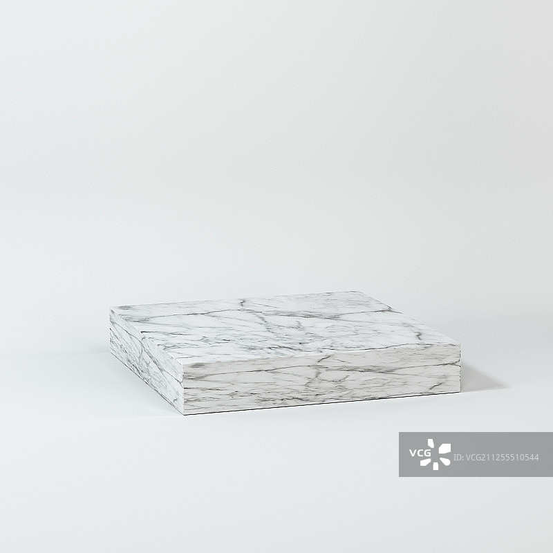 空房间内的物品展示平台 三维渲染图片素材