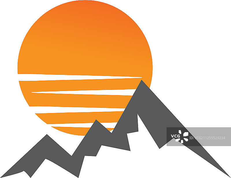 山脉图形设计模板（已隔离）图片素材