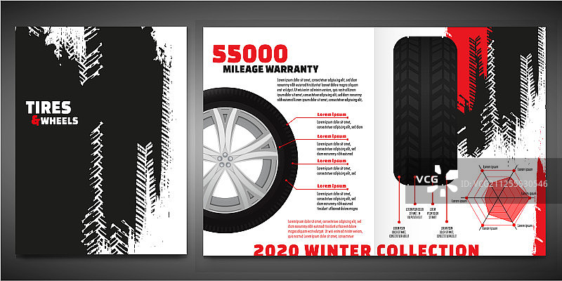 汽车宣传册模板图片素材