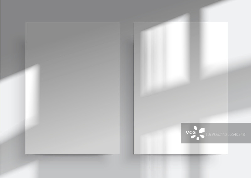 A4纸张样机窗口阴影叠加图片素材