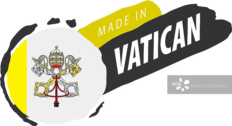 白色的梵蒂冈国旗图片素材