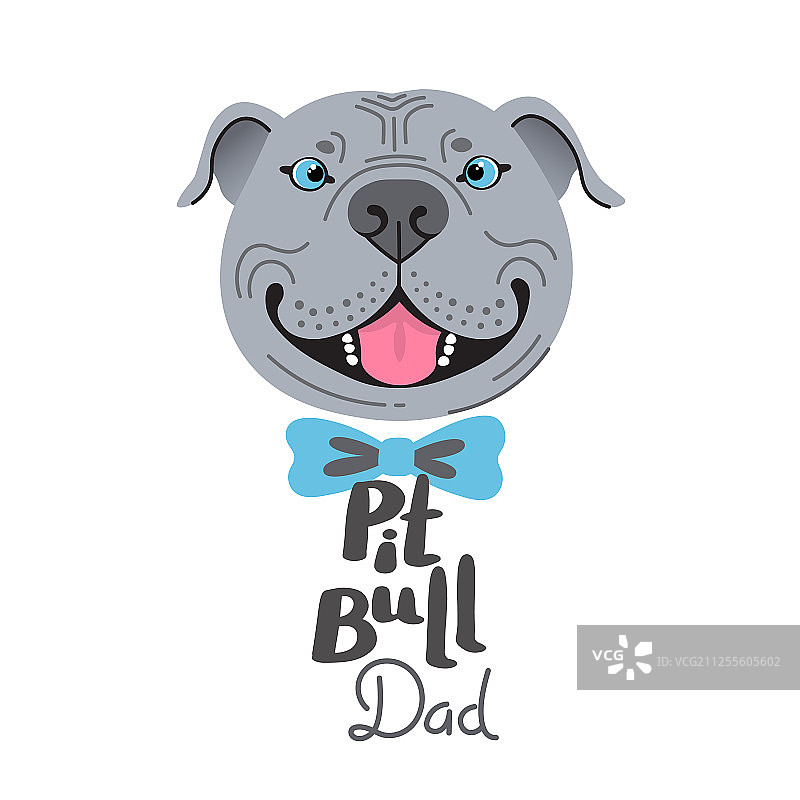 快乐父亲与斗牛犬的图片图片素材