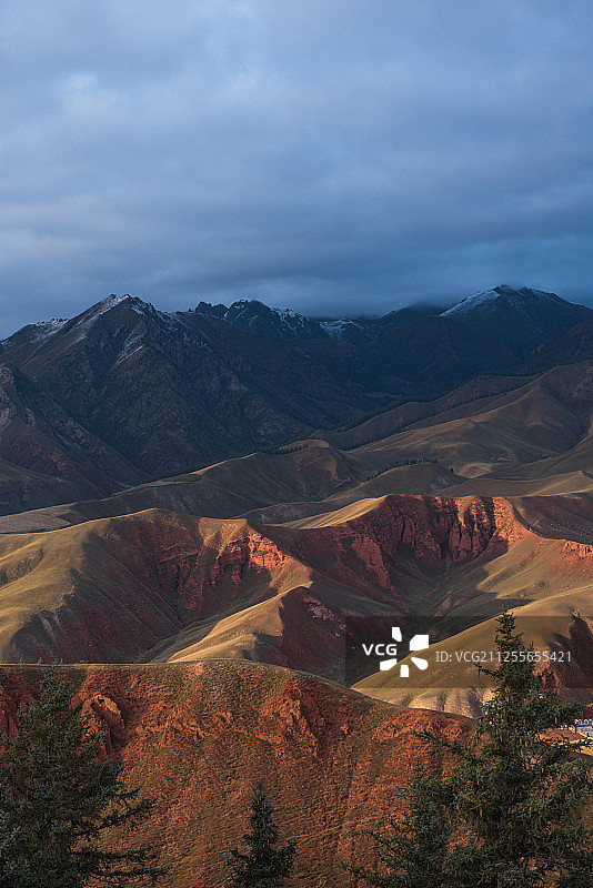 祁连山脉风光图片素材