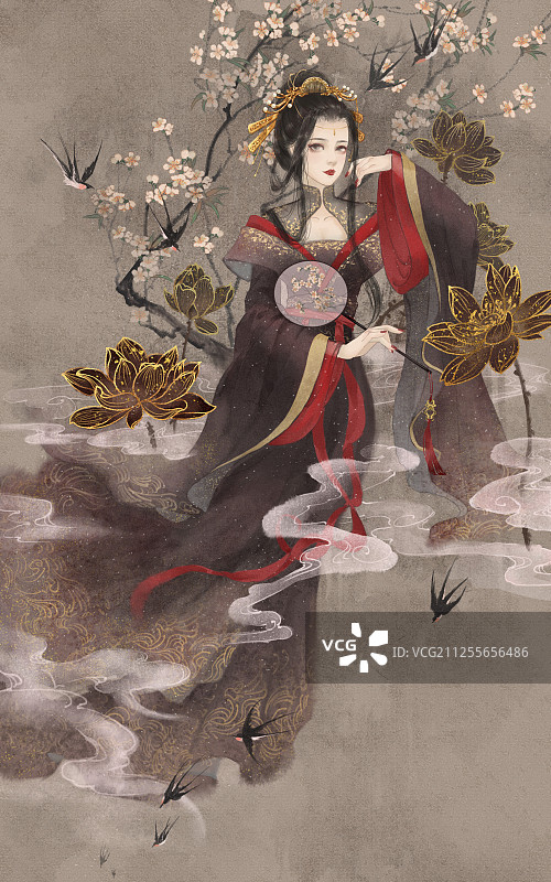 汉服女二图片素材