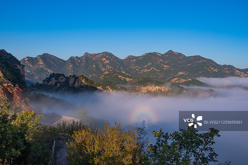 京郊惊现佛光图片素材