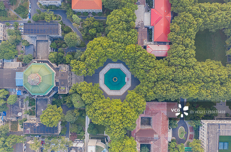 东南大学俯瞰图片素材