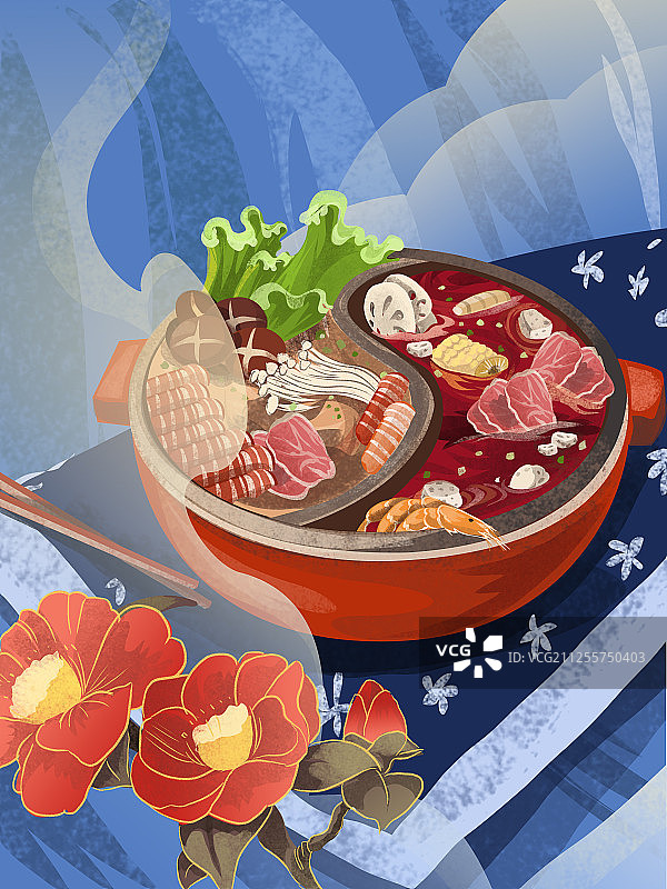 中华美食-火锅图片素材