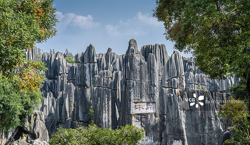 云南省昆明市石林地质公园图片素材
