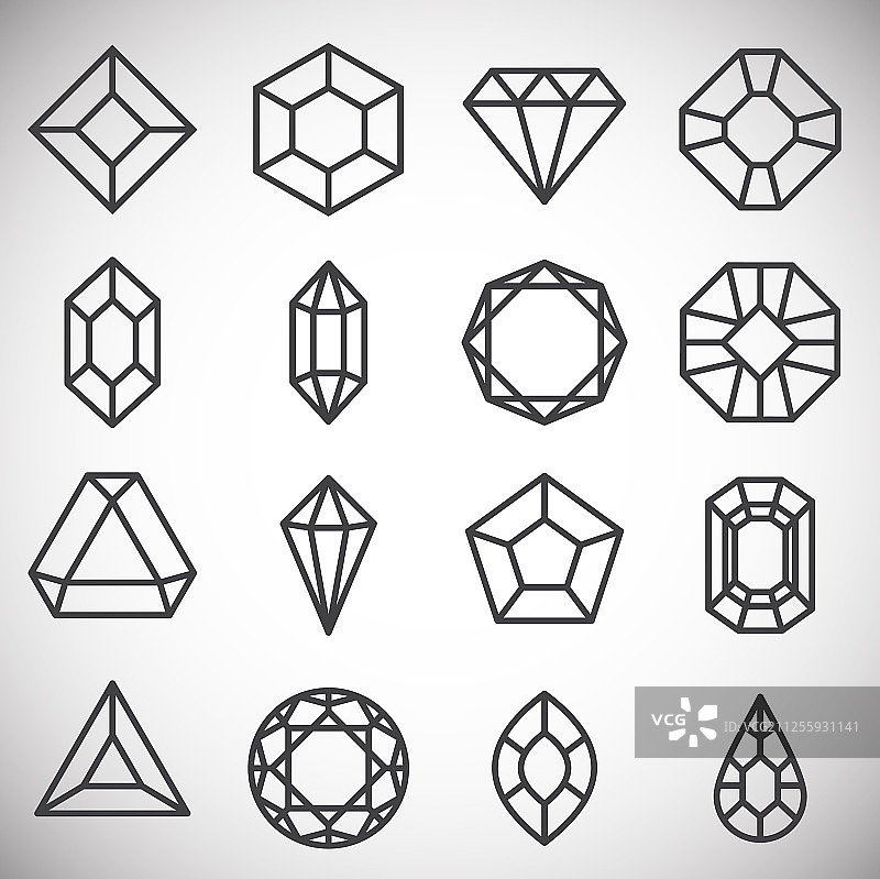 宝石图标背景设计图片素材