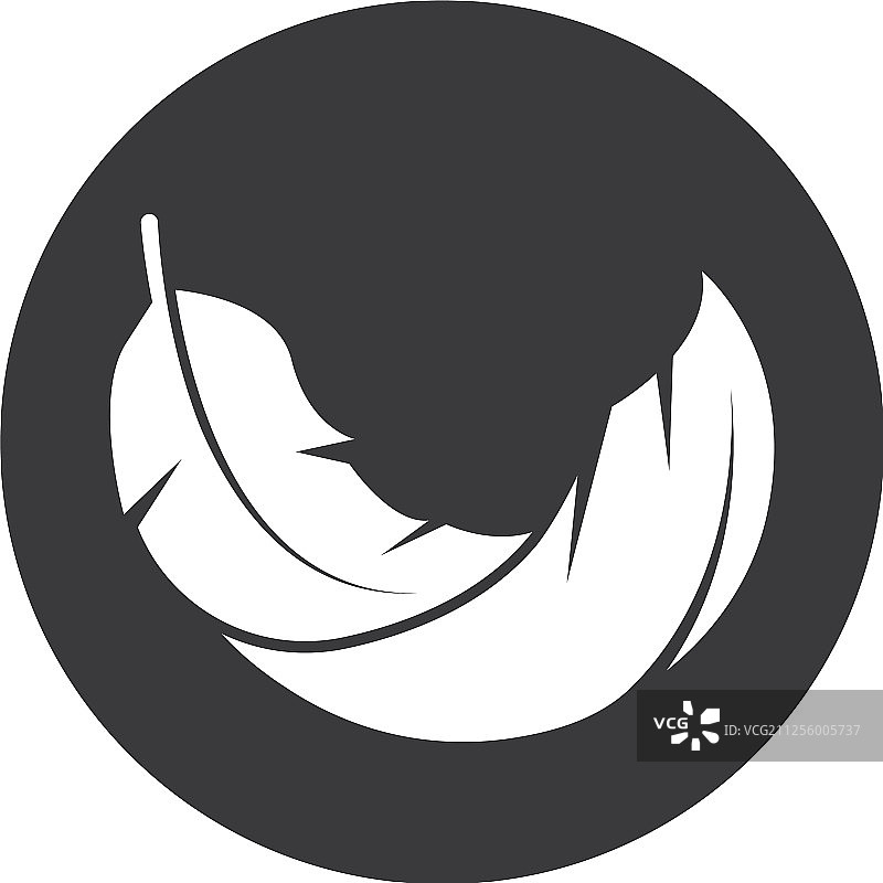 羽毛图标模板图片素材