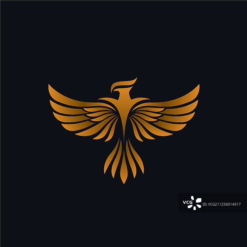 金色羽翼的皇家猎鹰图片素材