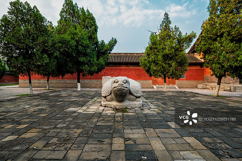 河南济源济渎庙赑屃石雕图片素材